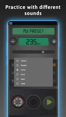 Tap Metronome Expert android App screenshot 1