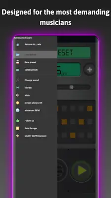 Tap Metronome Expert android App screenshot 2
